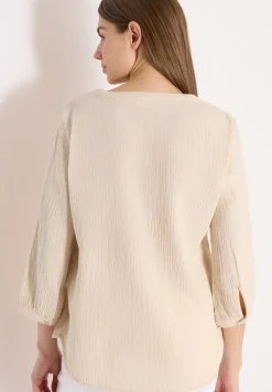 3/4-mouwen blouse van mousseline
