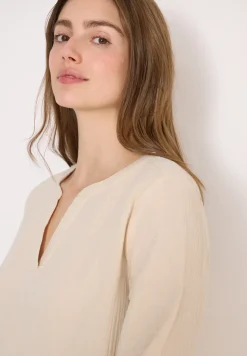 3/4-mouwen blouse van mousseline