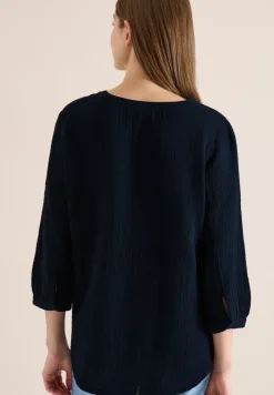 3/4-mouwen blouse van mousseline