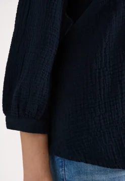 3/4-mouwen blouse van mousseline