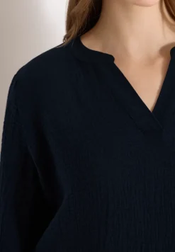 3/4-mouwen blouse van mousseline