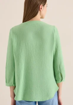 3/4-mouwen blouse van mousseline