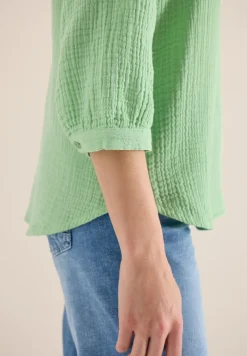 3/4-mouwen blouse van mousseline