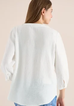 3/4-mouwen blouse van mousseline