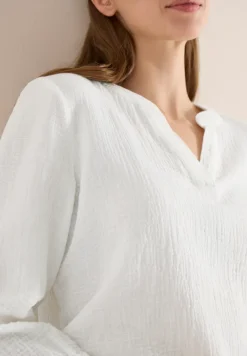 3/4-mouwen blouse van mousseline