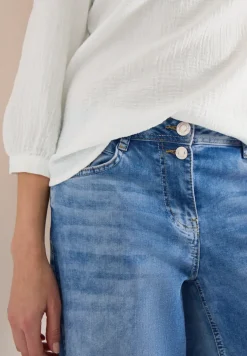 3/4-mouwen blouse van mousseline
