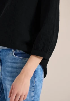3/4-mouwen blouse van mousseline