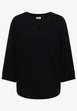 3/4-mouwen blouse van mousseline