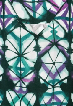 Mouwloze blouse met print