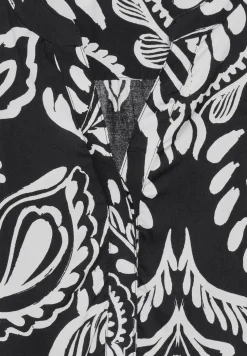 Mouwloze blouse met print
