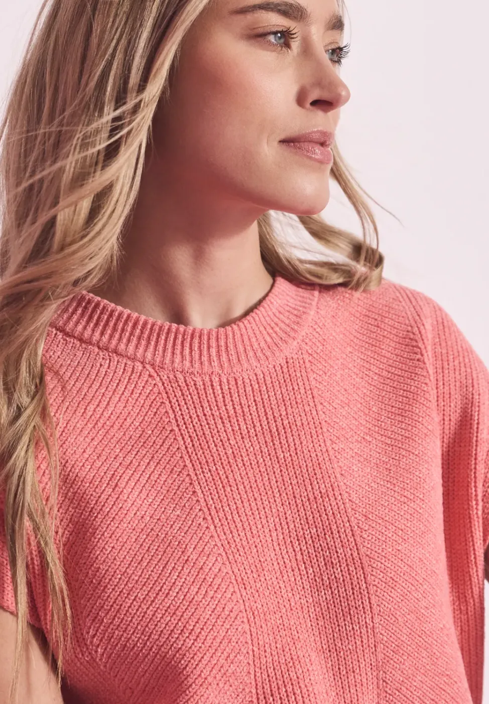 Mouwloze chenille trui