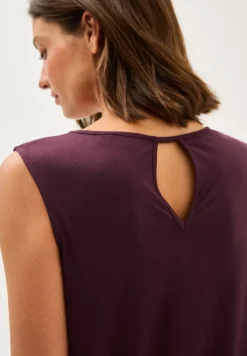 Mouwloze jersey jurk