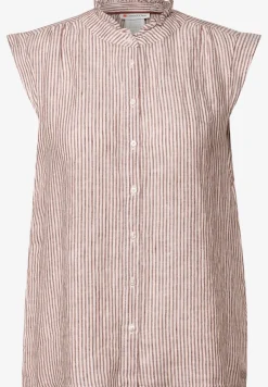 Mouwloze linnen blouse