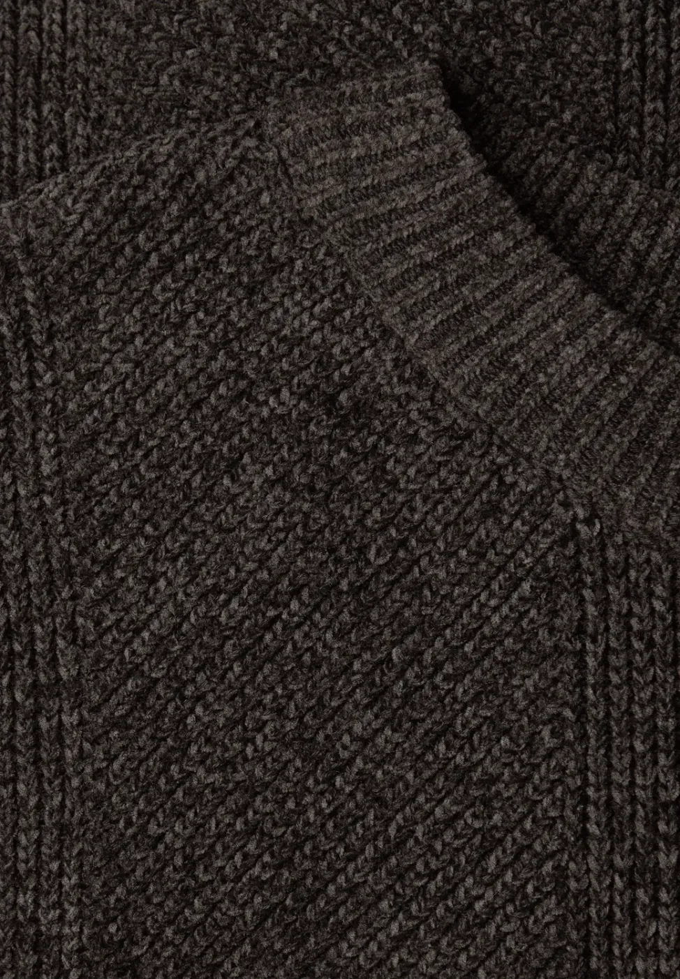 Mouwloze chenille trui