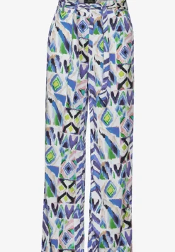Multicolor print broek