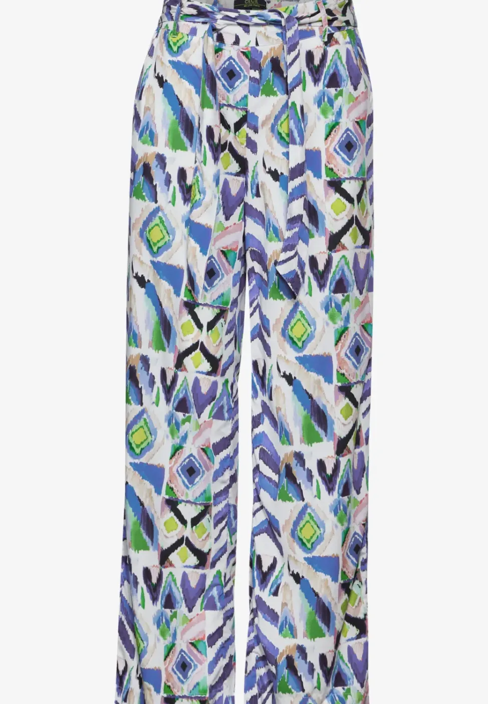 Multicolor print broek