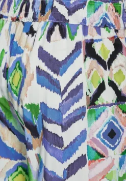 Multicolor print broek