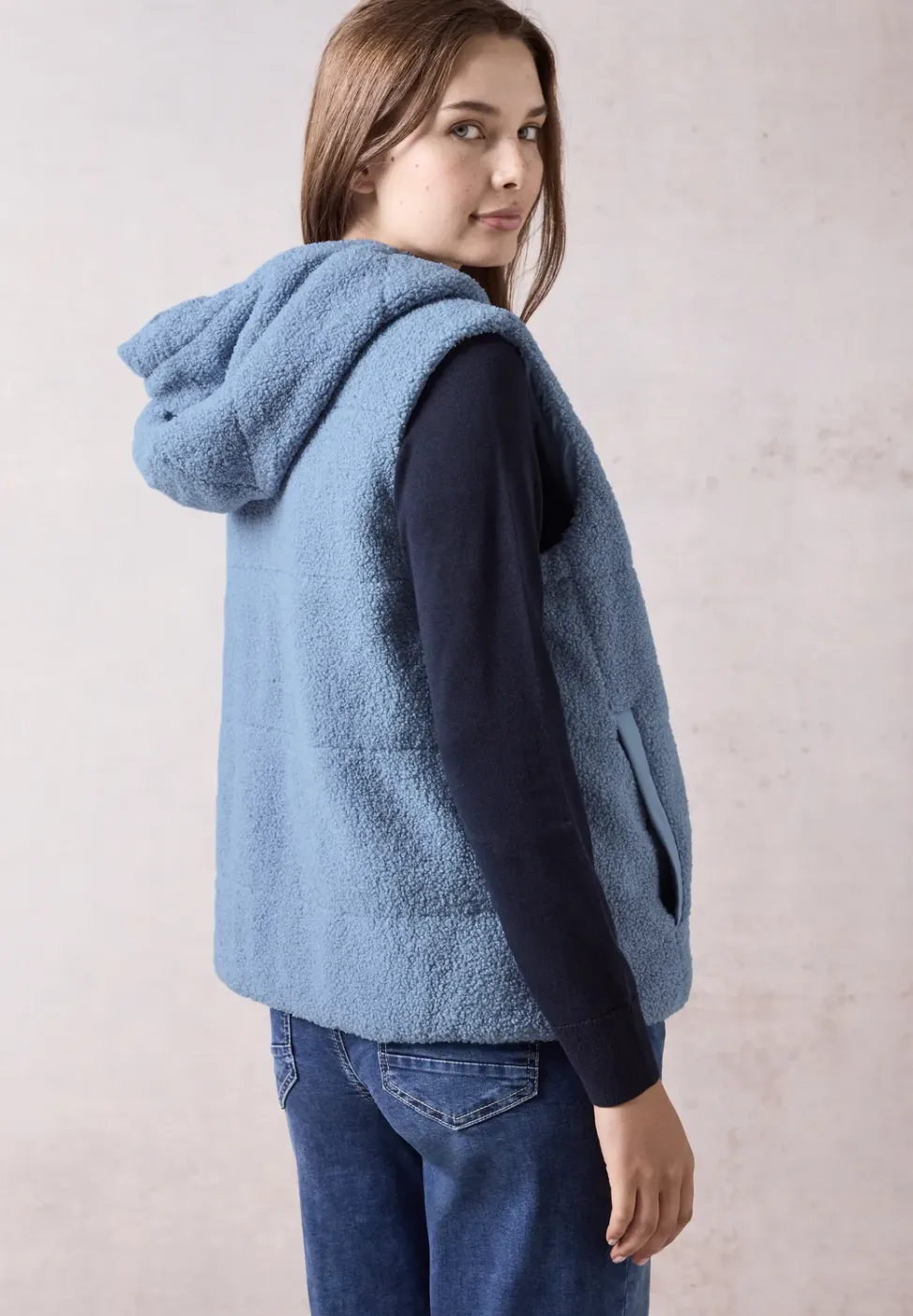 Omkeerbaar teddy vest