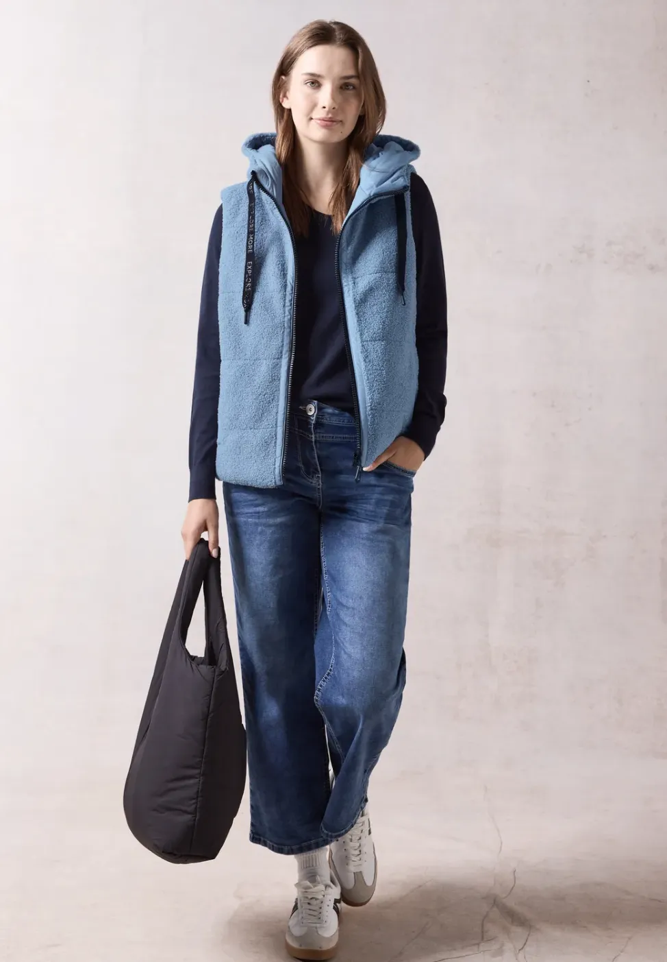 Omkeerbaar teddy vest