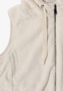 Omkeerbaar vest van imitatiebont