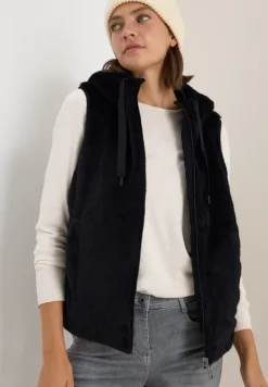 Omkeerbaar vest van imitatiebont