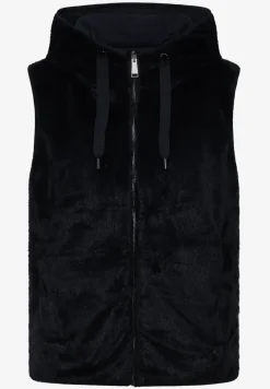 Omkeerbaar vest van imitatiebont