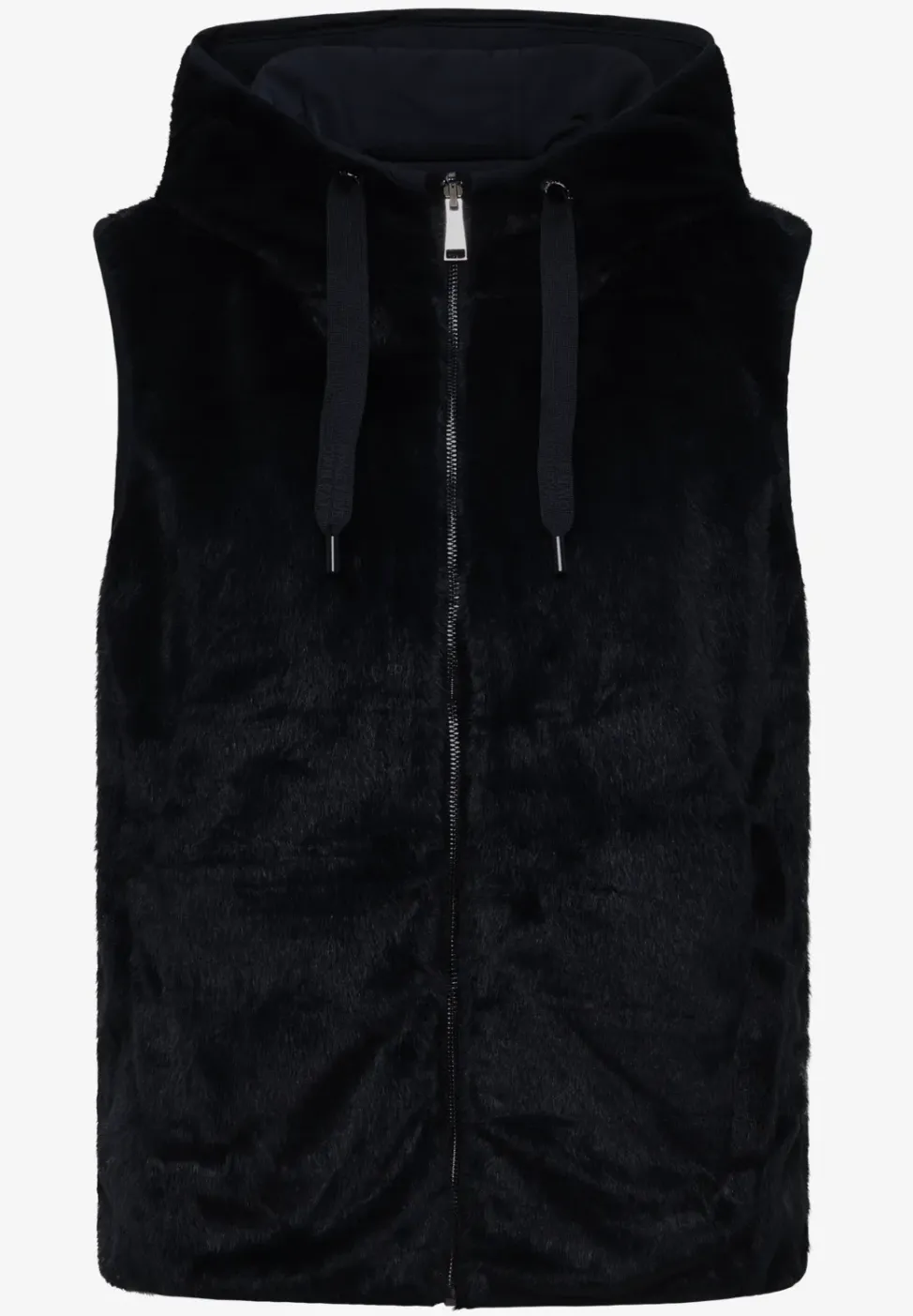 Omkeerbaar vest van imitatiebont