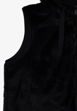 Omkeerbaar vest van imitatiebont
