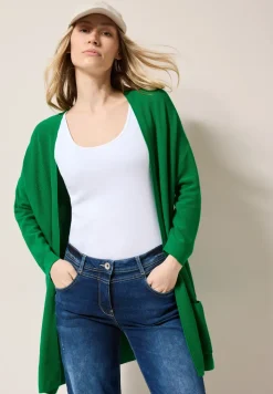 Open fijn gebreid vest