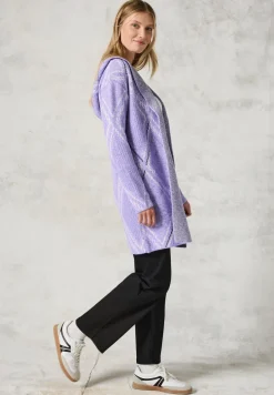 Open vest met capuchon