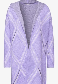 Open vest met capuchon