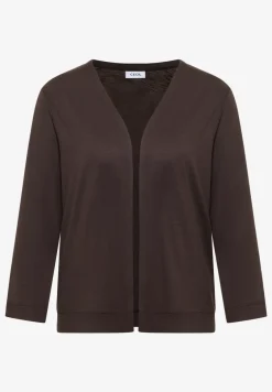 Open jas in effen kleur met 3/4 mouwen