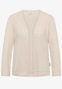 Open jas in effen kleur met 3/4 mouwen