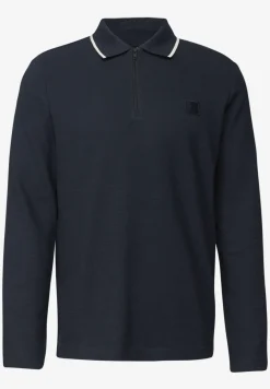 Ottomaans poloshirt met rits
