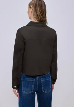Overhemd in sliklook met knoopsluiting