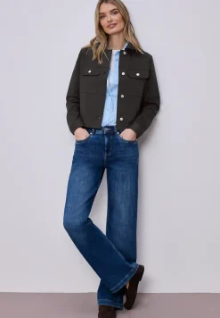 Overhemd in sliklook met knoopsluiting