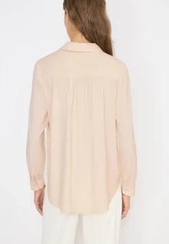 Overhemdblouse in effen kleur