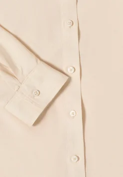 Overhemdblouse in effen kleur