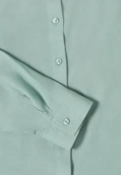 Overhemdblouse in effen kleur