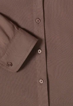 Overhemdblouse in effen kleur