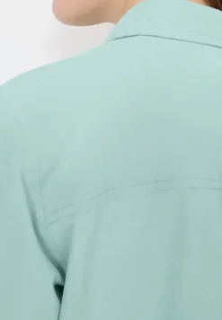 Overhemdblouse in effen kleur