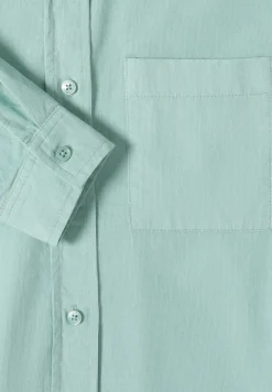 Overhemdblouse in effen kleur