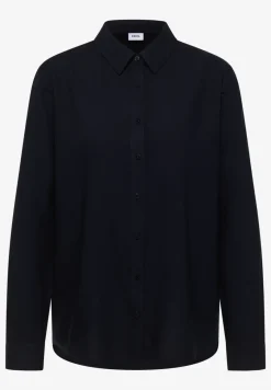 Overhemdblouse in effen kleur