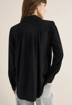 Overhemdblouse in effen kleur