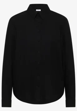 Overhemdblouse in effen kleur