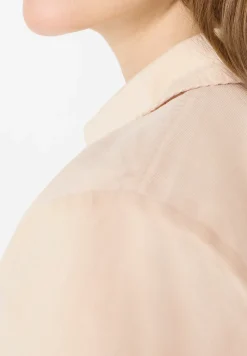 Overhemdblouse in effen kleur