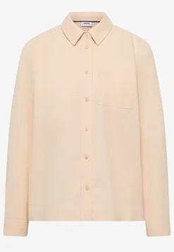 Overhemdblouse in effen kleur
