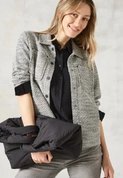 Overhemdblouse in effen kleur
