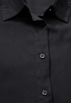 Overhemdblouse in effen kleur