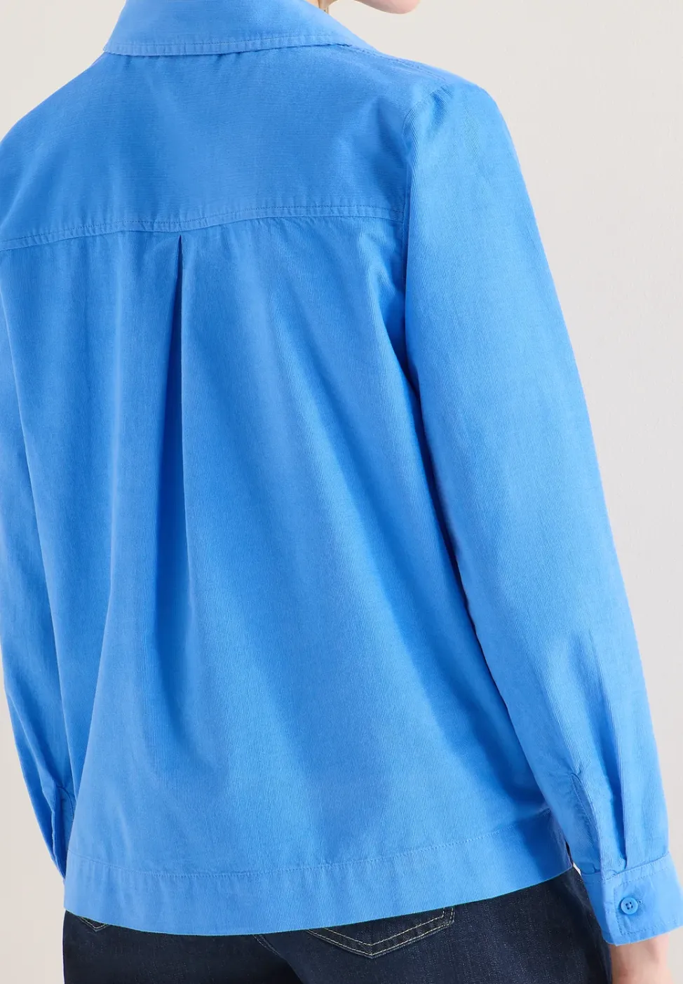 Overhemdblouse in effen kleur